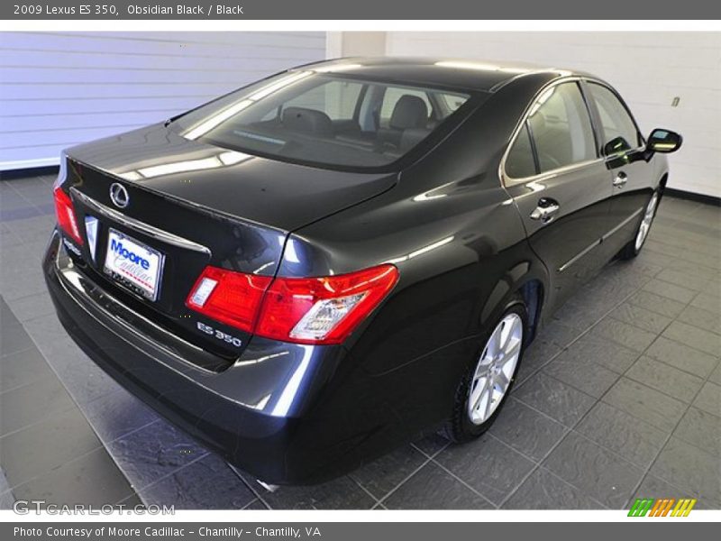 Obsidian Black / Black 2009 Lexus ES 350