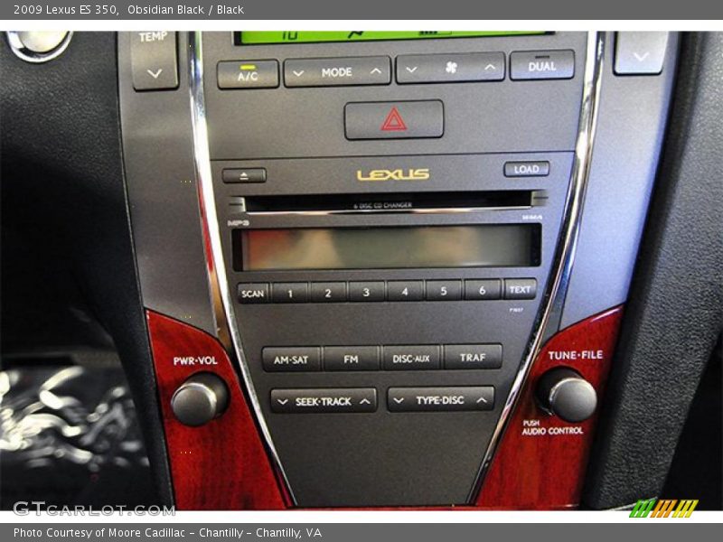 Obsidian Black / Black 2009 Lexus ES 350