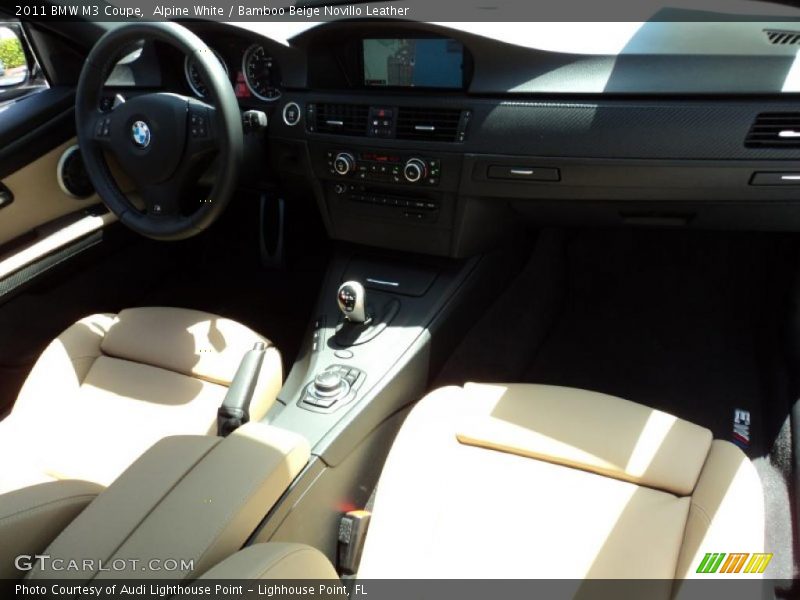 Alpine White / Bamboo Beige Novillo Leather 2011 BMW M3 Coupe