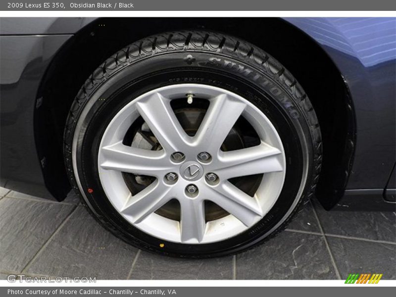 Obsidian Black / Black 2009 Lexus ES 350