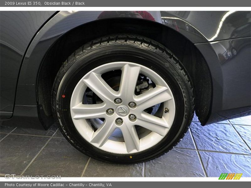 Obsidian Black / Black 2009 Lexus ES 350