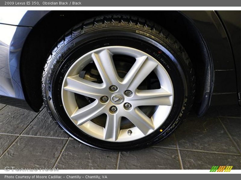 Obsidian Black / Black 2009 Lexus ES 350