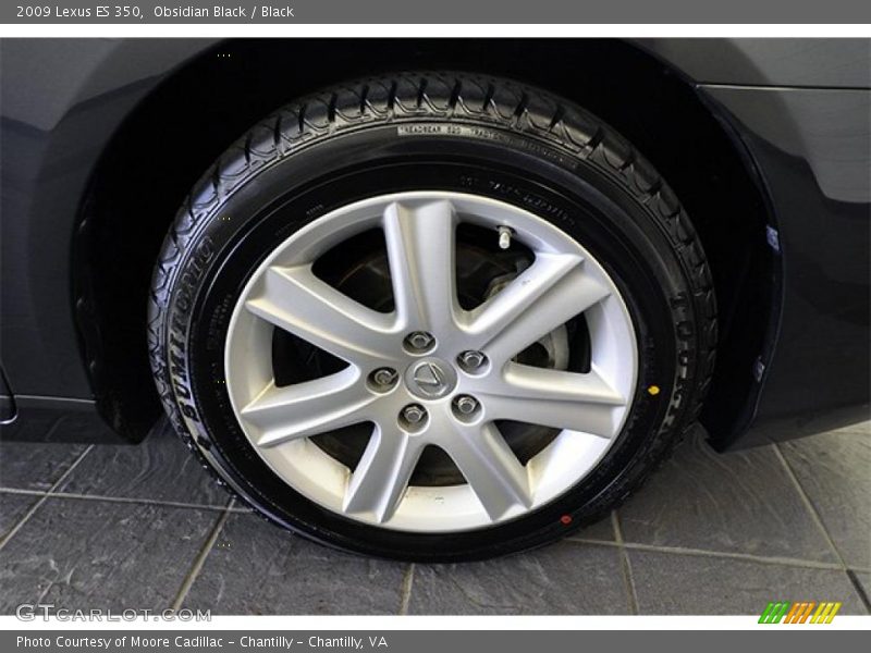 Obsidian Black / Black 2009 Lexus ES 350