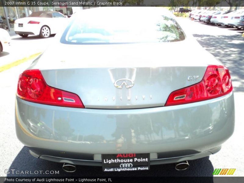 Serengeti Sand Metallic / Graphite Black 2007 Infiniti G 35 Coupe