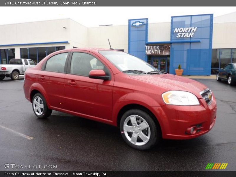 Sport Red / Charcoal 2011 Chevrolet Aveo LT Sedan