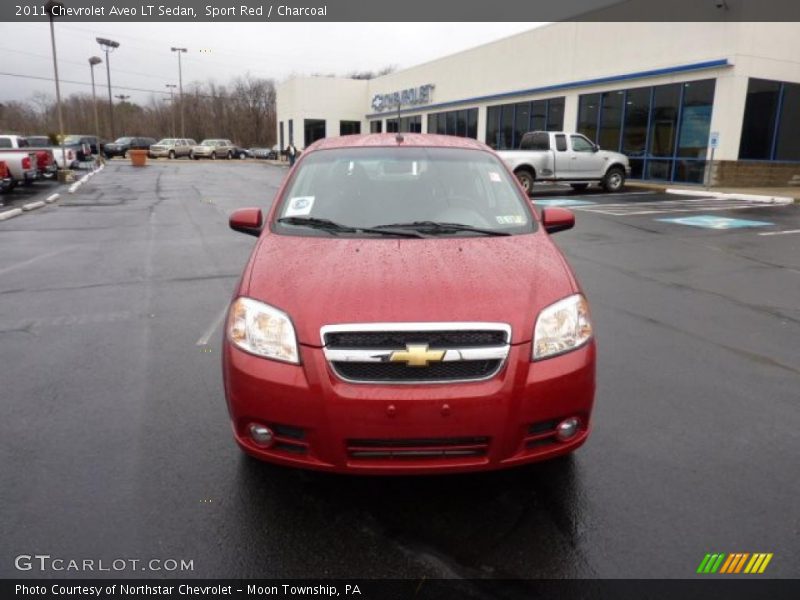 Sport Red / Charcoal 2011 Chevrolet Aveo LT Sedan