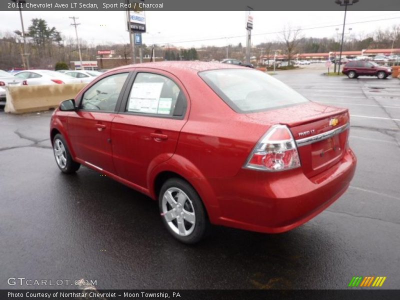 Sport Red / Charcoal 2011 Chevrolet Aveo LT Sedan