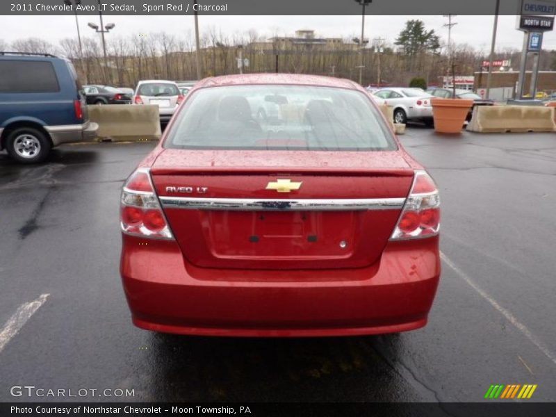 Sport Red / Charcoal 2011 Chevrolet Aveo LT Sedan