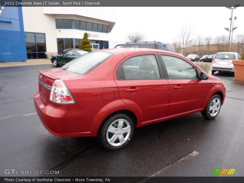 Sport Red / Charcoal 2011 Chevrolet Aveo LT Sedan