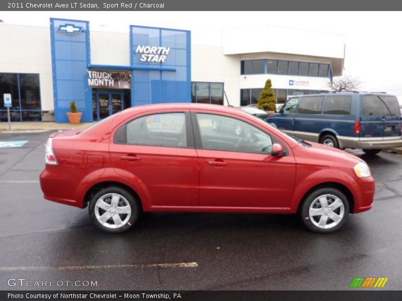 Sport Red / Charcoal 2011 Chevrolet Aveo LT Sedan