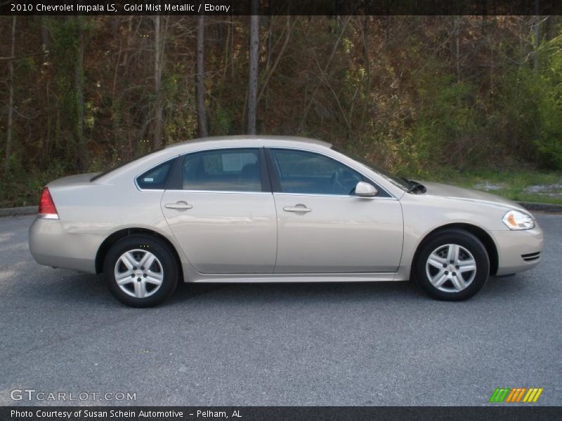 Gold Mist Metallic / Ebony 2010 Chevrolet Impala LS