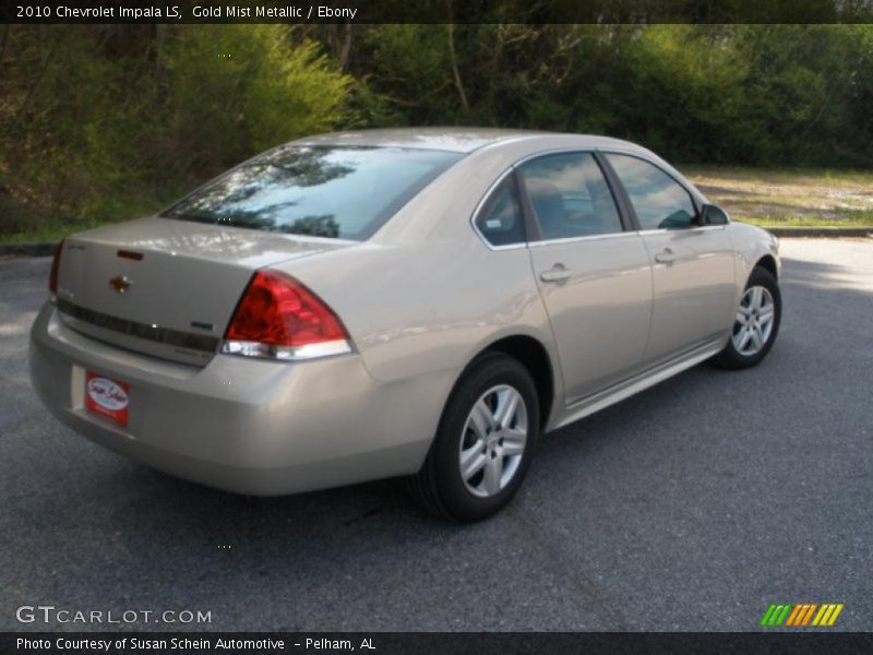 Gold Mist Metallic / Ebony 2010 Chevrolet Impala LS