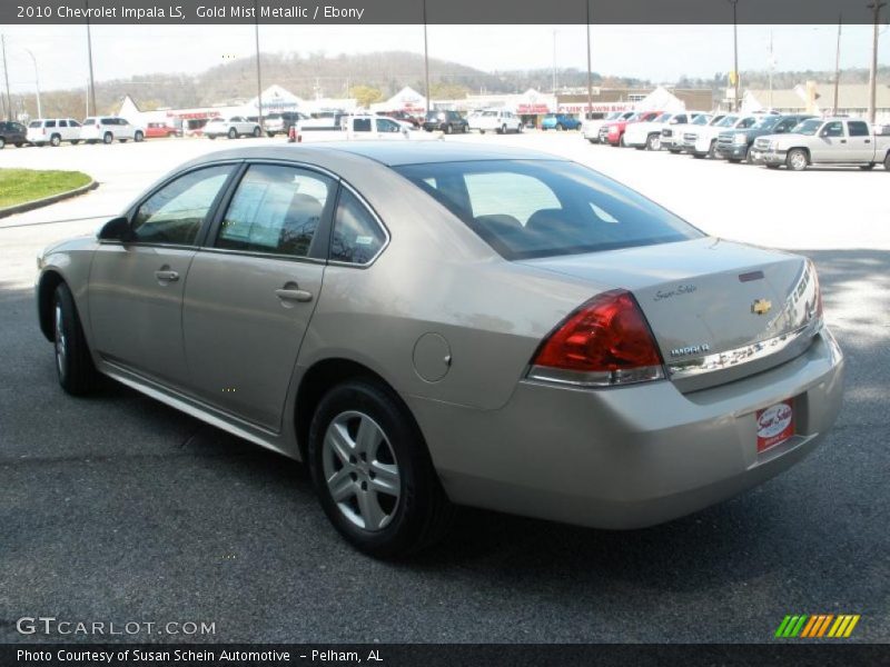 Gold Mist Metallic / Ebony 2010 Chevrolet Impala LS