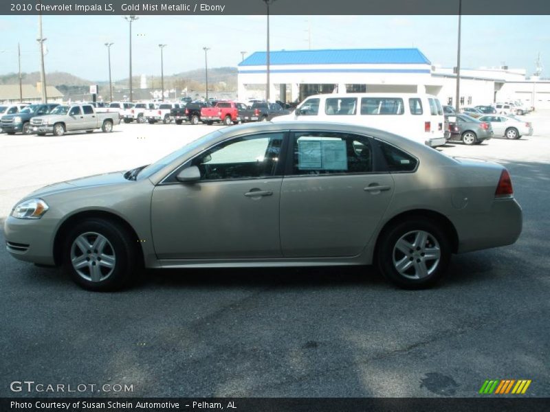 Gold Mist Metallic / Ebony 2010 Chevrolet Impala LS