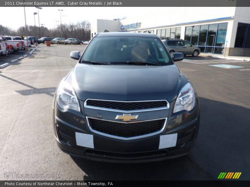 Cyber Gray Metallic / Jet Black 2011 Chevrolet Equinox LT AWD