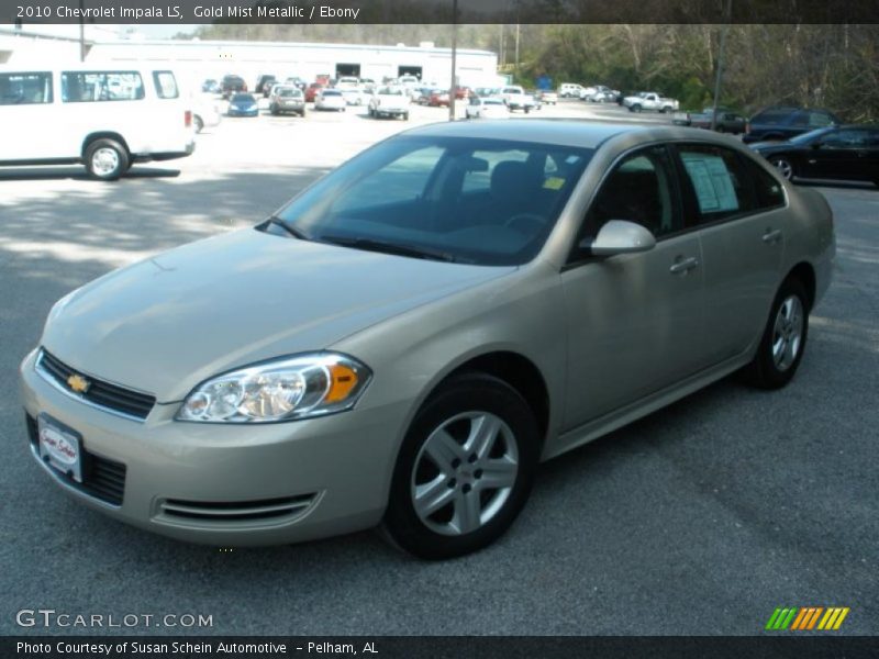 Gold Mist Metallic / Ebony 2010 Chevrolet Impala LS