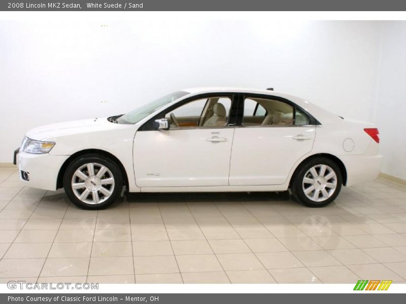 White Suede / Sand 2008 Lincoln MKZ Sedan