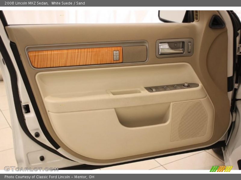 White Suede / Sand 2008 Lincoln MKZ Sedan