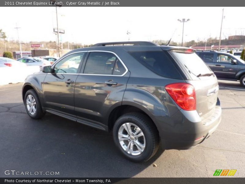 Cyber Gray Metallic / Jet Black 2011 Chevrolet Equinox LT AWD