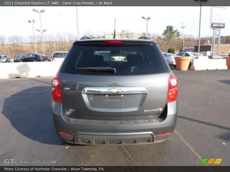 Cyber Gray Metallic / Jet Black 2011 Chevrolet Equinox LT AWD