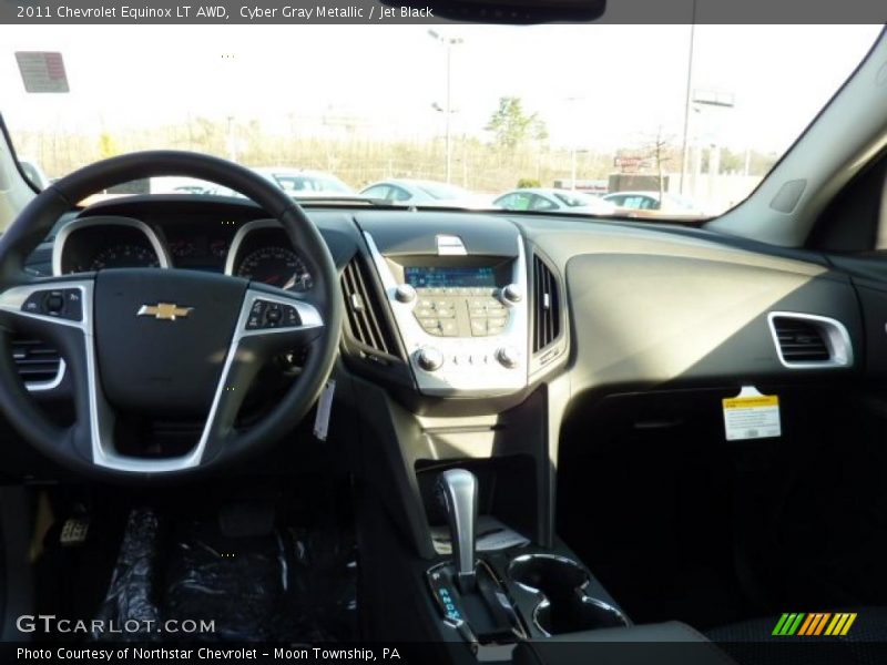 Cyber Gray Metallic / Jet Black 2011 Chevrolet Equinox LT AWD