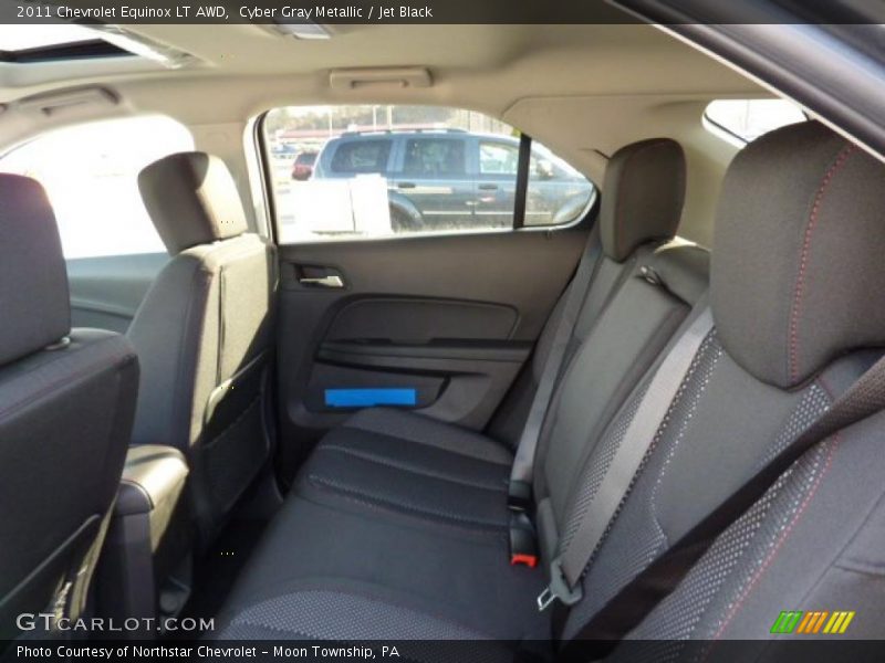 Cyber Gray Metallic / Jet Black 2011 Chevrolet Equinox LT AWD