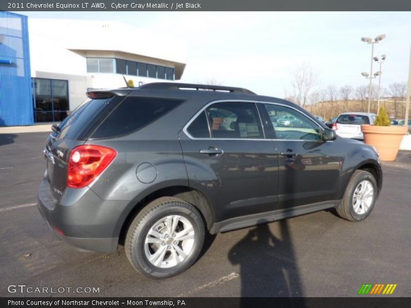 Cyber Gray Metallic / Jet Black 2011 Chevrolet Equinox LT AWD