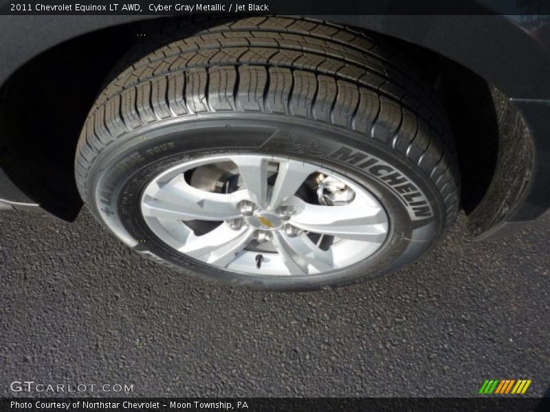 Cyber Gray Metallic / Jet Black 2011 Chevrolet Equinox LT AWD
