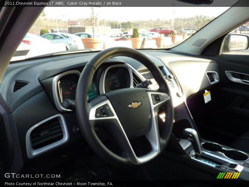 Cyber Gray Metallic / Jet Black 2011 Chevrolet Equinox LT AWD