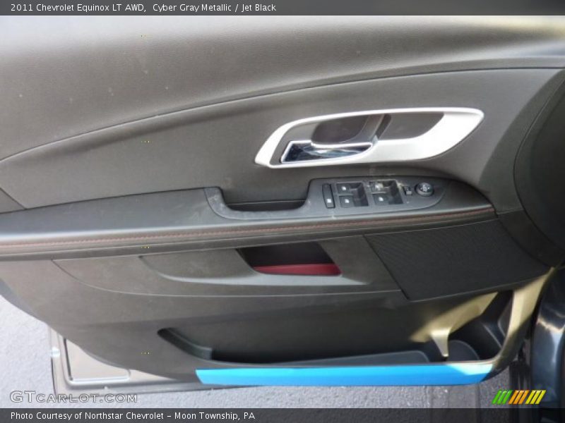 Cyber Gray Metallic / Jet Black 2011 Chevrolet Equinox LT AWD