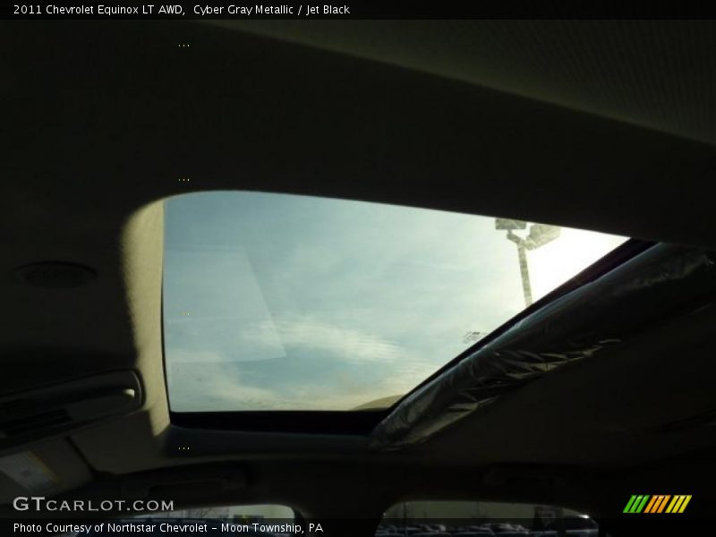 Cyber Gray Metallic / Jet Black 2011 Chevrolet Equinox LT AWD