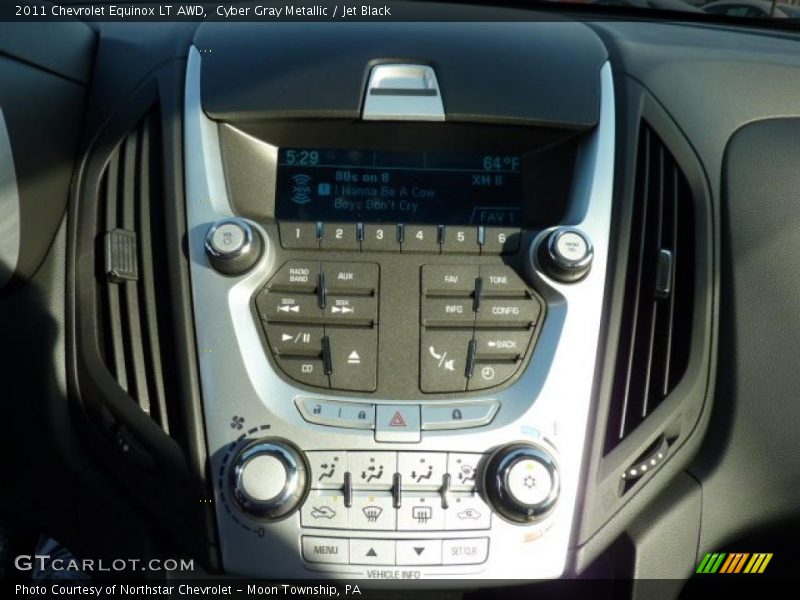 Cyber Gray Metallic / Jet Black 2011 Chevrolet Equinox LT AWD