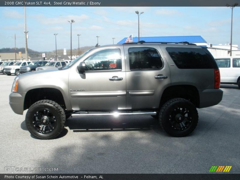 Steel Gray Metallic / Ebony 2008 GMC Yukon SLT 4x4
