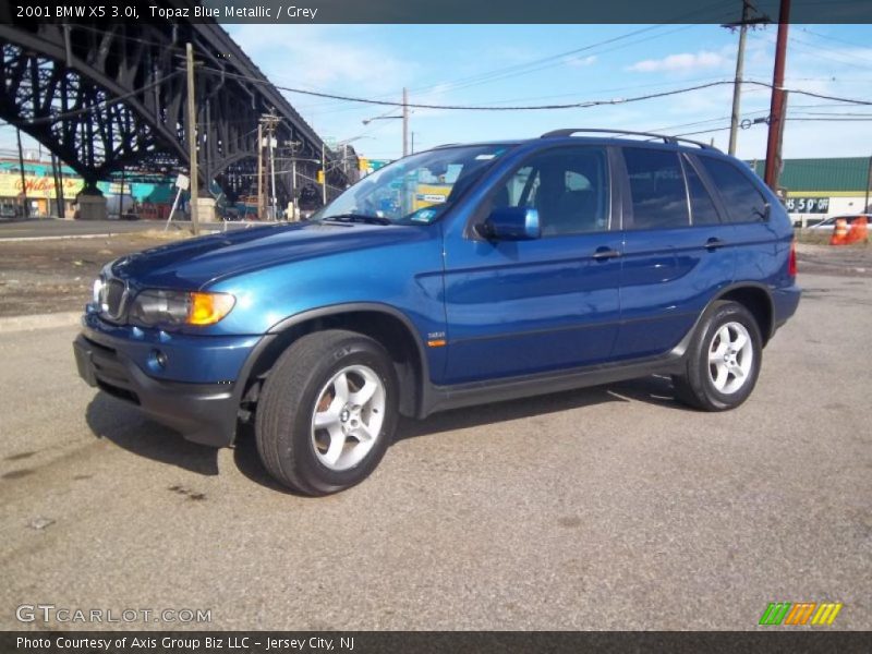 Topaz Blue Metallic / Grey 2001 BMW X5 3.0i