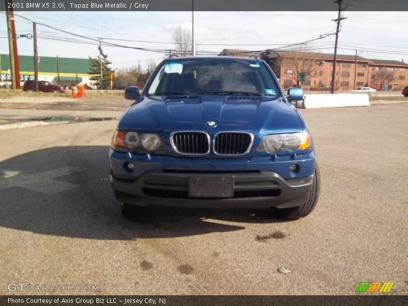 Topaz Blue Metallic / Grey 2001 BMW X5 3.0i