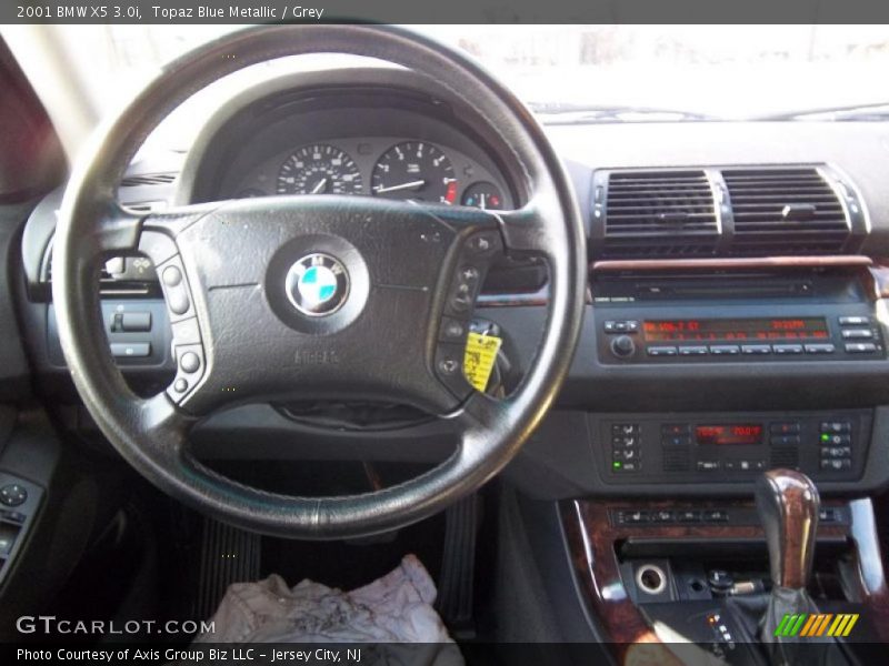 Topaz Blue Metallic / Grey 2001 BMW X5 3.0i