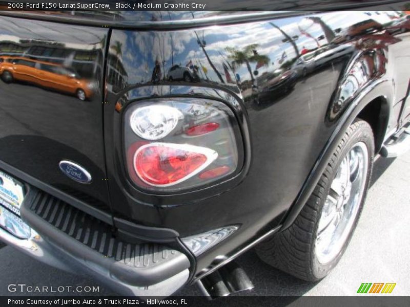 Black / Medium Graphite Grey 2003 Ford F150 Lariat SuperCrew