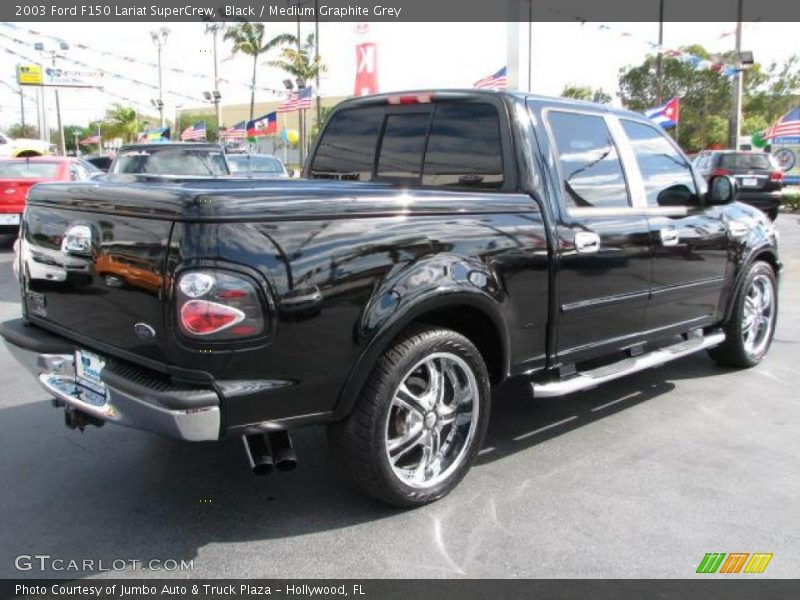Black / Medium Graphite Grey 2003 Ford F150 Lariat SuperCrew