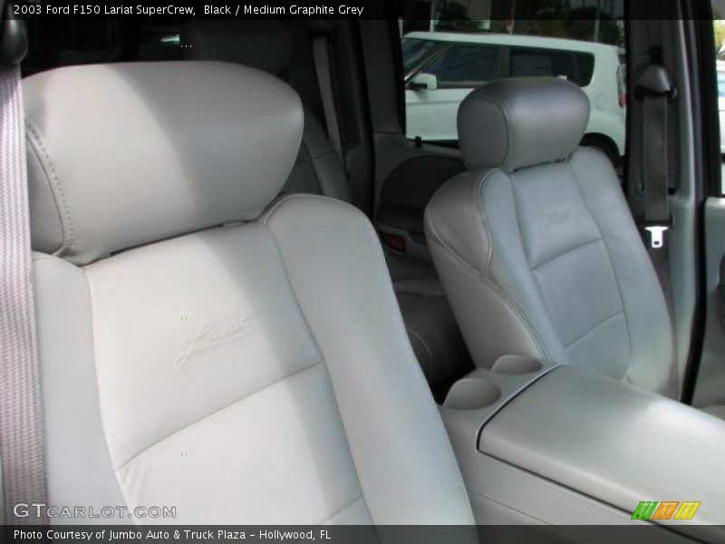 Black / Medium Graphite Grey 2003 Ford F150 Lariat SuperCrew