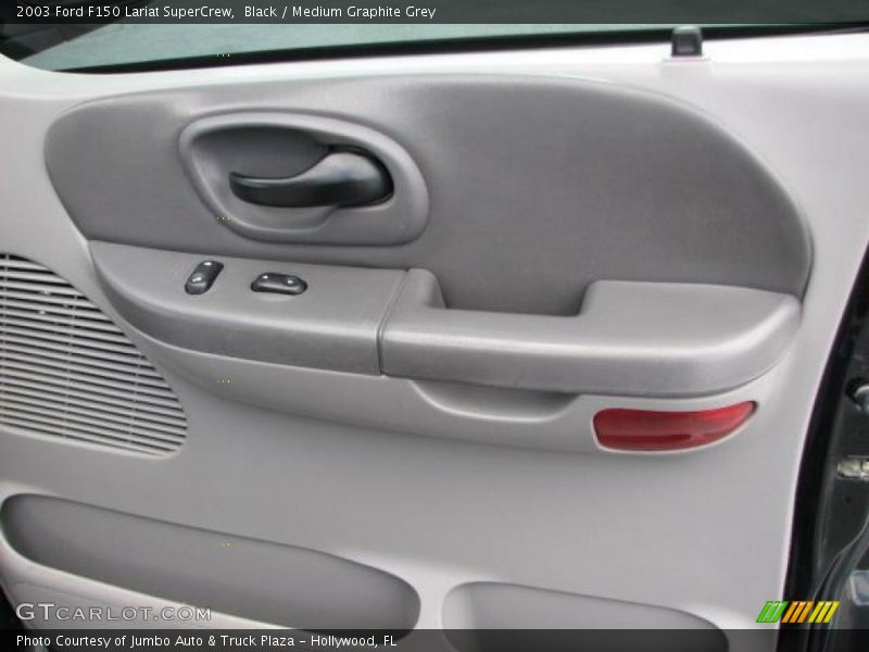 Black / Medium Graphite Grey 2003 Ford F150 Lariat SuperCrew