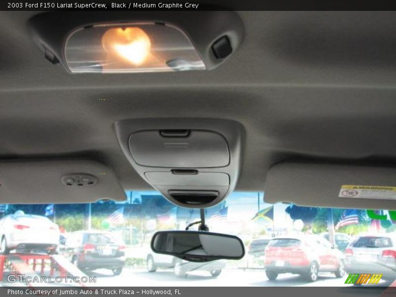 Black / Medium Graphite Grey 2003 Ford F150 Lariat SuperCrew