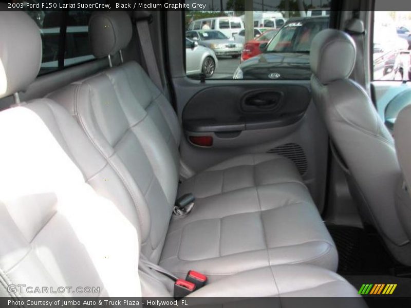 Black / Medium Graphite Grey 2003 Ford F150 Lariat SuperCrew
