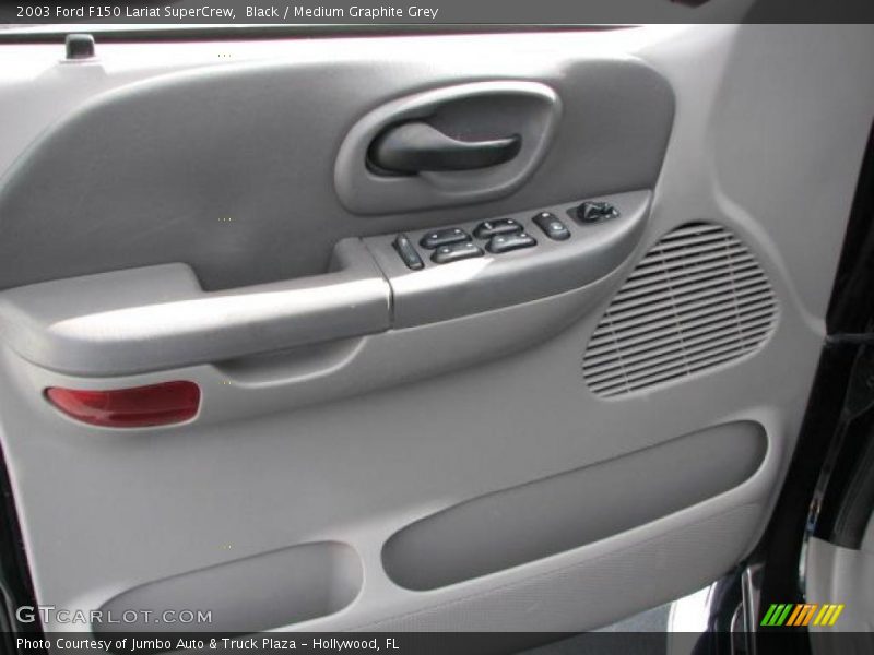 Black / Medium Graphite Grey 2003 Ford F150 Lariat SuperCrew