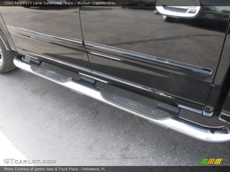 Black / Medium Graphite Grey 2003 Ford F150 Lariat SuperCrew