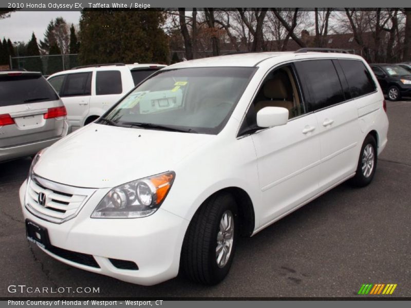 Taffeta White / Beige 2010 Honda Odyssey EX