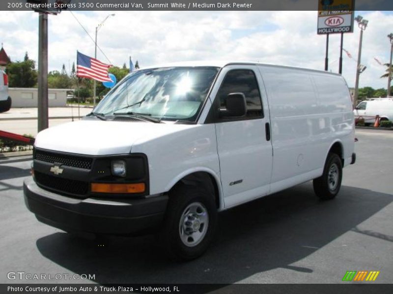 Summit White / Medium Dark Pewter 2005 Chevrolet Express 3500 Commercial Van
