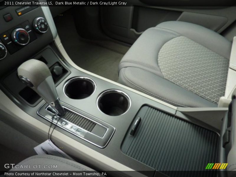 Dark Blue Metallic / Dark Gray/Light Gray 2011 Chevrolet Traverse LS