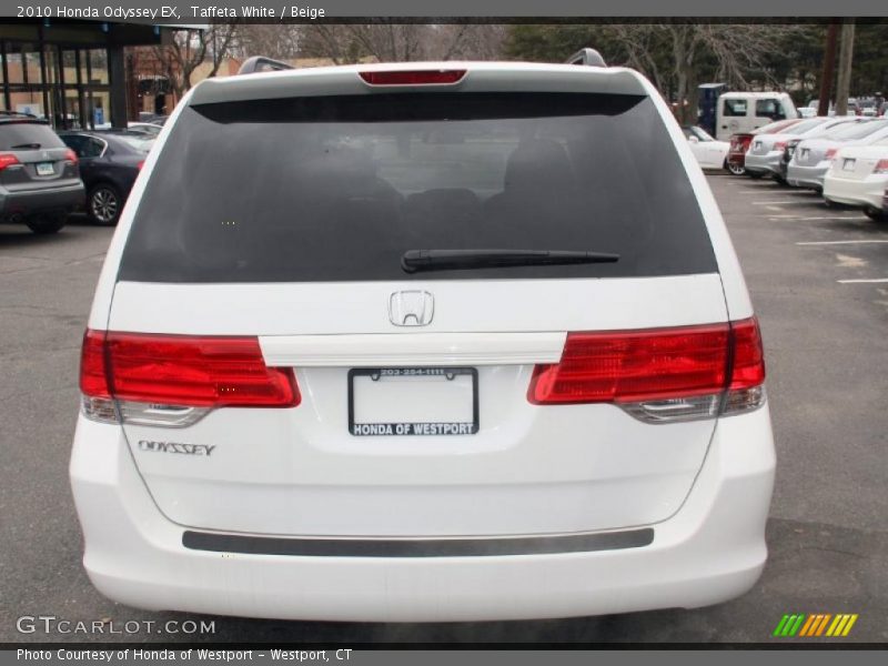 Taffeta White / Beige 2010 Honda Odyssey EX