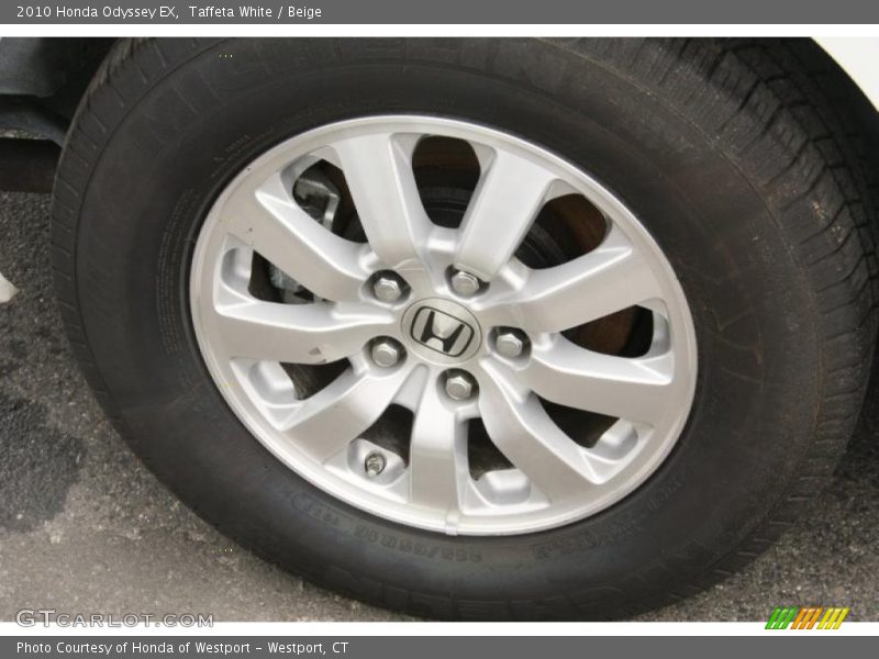 Taffeta White / Beige 2010 Honda Odyssey EX