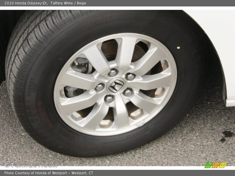 Taffeta White / Beige 2010 Honda Odyssey EX
